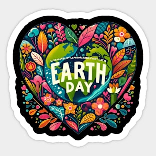 Sustainability Starting Now: Every Day is Earth Day. Sticker